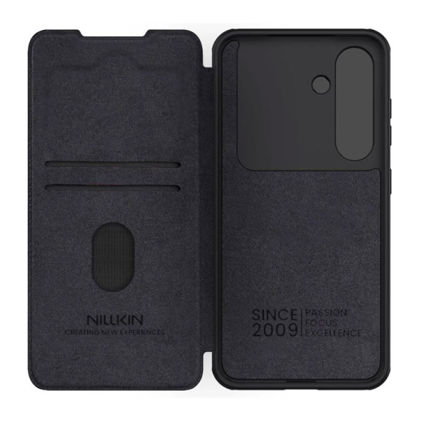 Maska za Samsung S24/ S921B/ S25/ S931B na preklop Nillkin Qin Pro crna - 615753