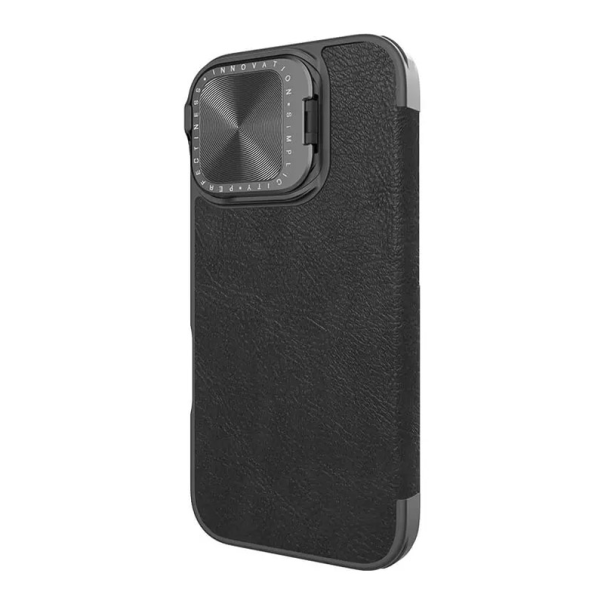 Maska za iPhone 16 na preklop Nillkin Qin Prop crna - 513501