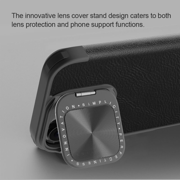 Maska za iPhone 16 na preklop Nillkin Qin Prop crna - 513501