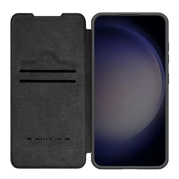 Maska za Samsung S24 Plus/ S926B na preklop Nillkin Qin Prop crna - 610795