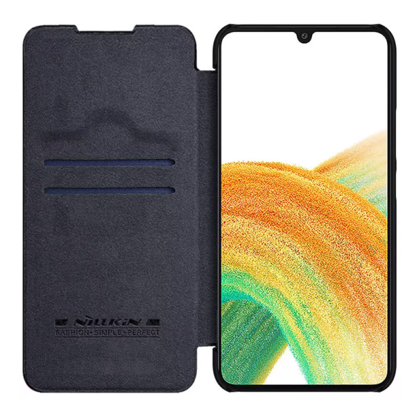 Maska za Samsung A34 5G/ A346B na preklop Nillkin Qin crna - 600137
