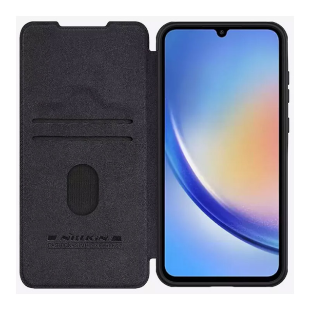 Maska za Samsung A55 5G/ A556B na preklop Nillkin Qin Pro crna - 213059