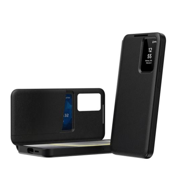 Maska za Samsung S24/ S921B/ S25/ S931B na preklop Smart Window crna - 618820-1