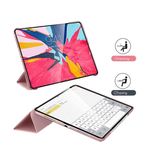 Maska na preklop Tablet Stripes iPad Pro 12.9 (2020) in roze - 611469