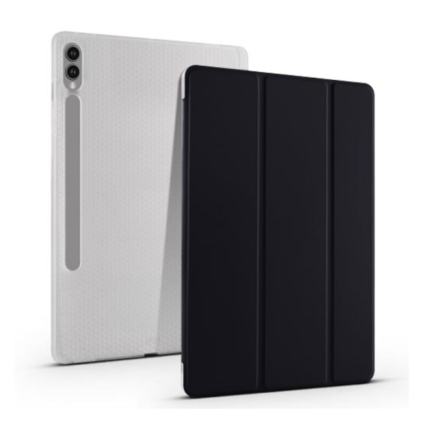 Maska na preklop Tablet Stripes Samsung Tab S9 Plus/ X810/ S10 Plus/ X820 crna - 606966