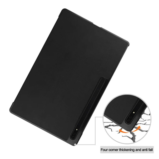 Maska na preklop Tablet Stripes Samsung Tab S9 Ultra/ X910/ S10 Ultra/X920 crna - 606967