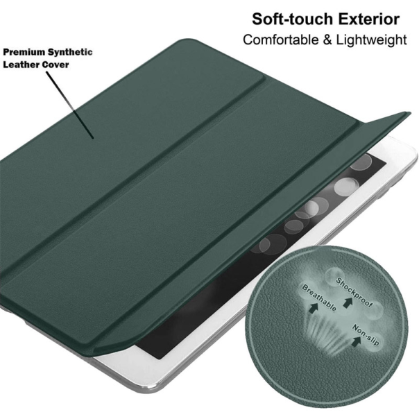 Maska za iPad Pro 105 na preklop Tablet Stripes zelena - 611468