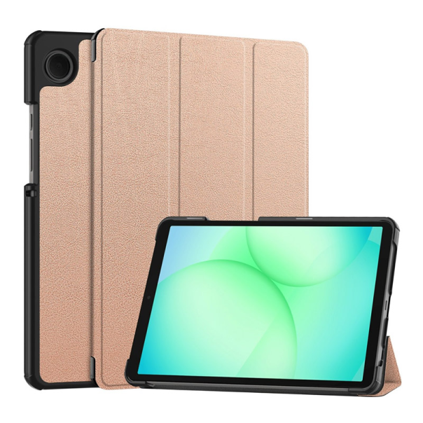 Maska za Samsung Tab A11 Plus na preklop Tablet Stripes roze - 621295