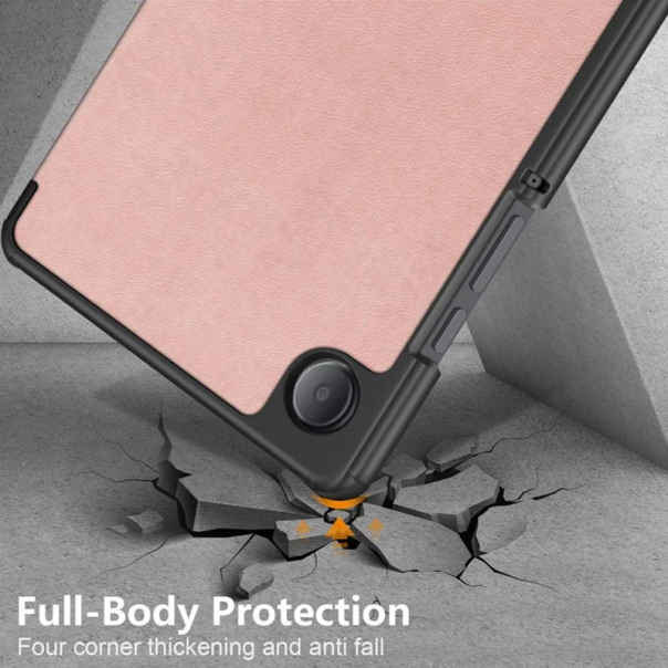 Maska za Samsung Tab A9/ X110 na preklop Tablet Stripes roze - 611465