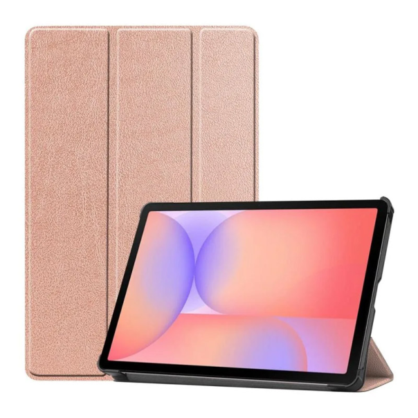 Maska za Samsung Tab S10 Lite/ X406B na preklop Tablet Stripes roze - 621031