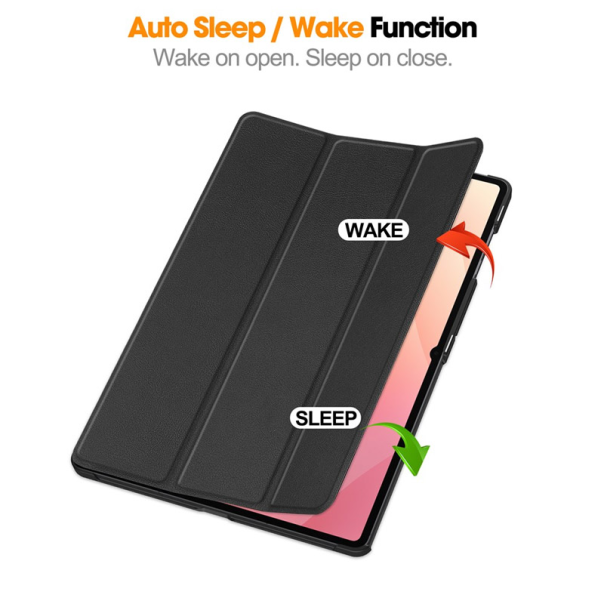 Maska za Samsung Tab S11 Ultra/ X930B na preklop Tablet Stripes crna - 621296