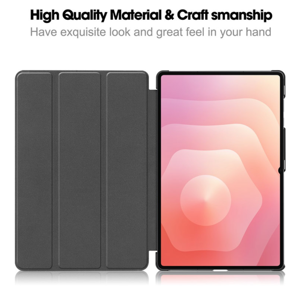 Maska za Samsung Tab S11 Ultra/ X930B na preklop Tablet Stripes roze - 621297