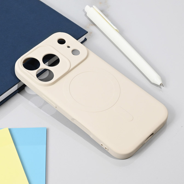 Maska za iPhone 17 Pro krem Nanobit Giulietta Mag Case - 620044