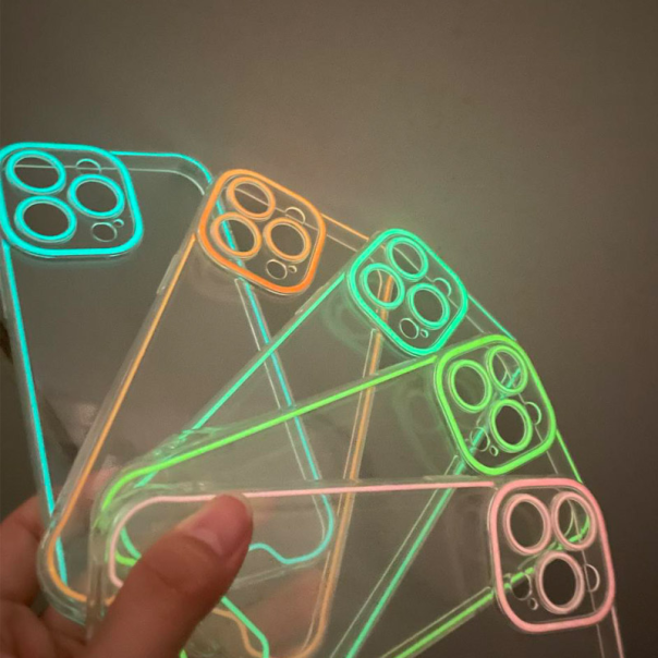 Maska za iPhone 12 Pro Neon Shine plava - 604887