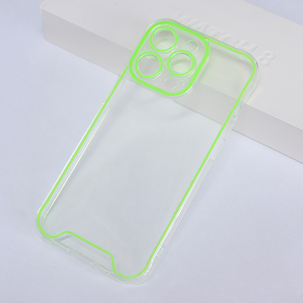 Maska za iPhone 13 Pro Neon Shine zelena - 604891