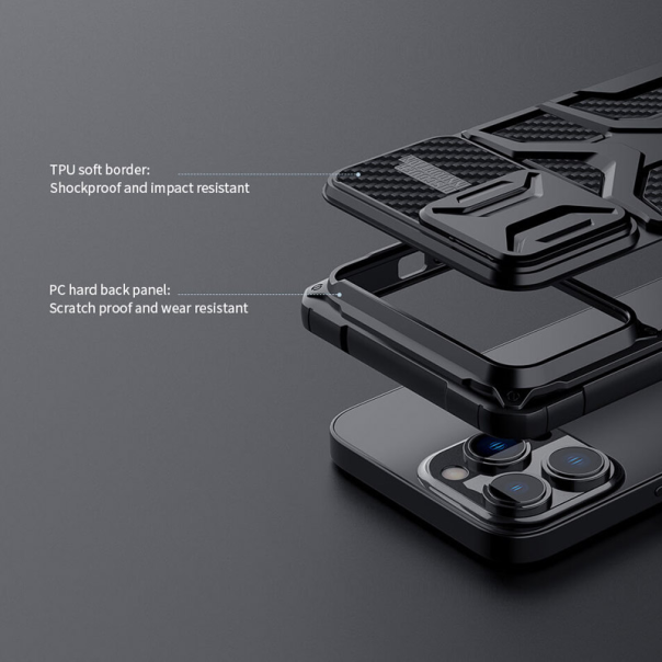 Maska za iPhone 13 Pro Nillkin Adventurer crna - 054692