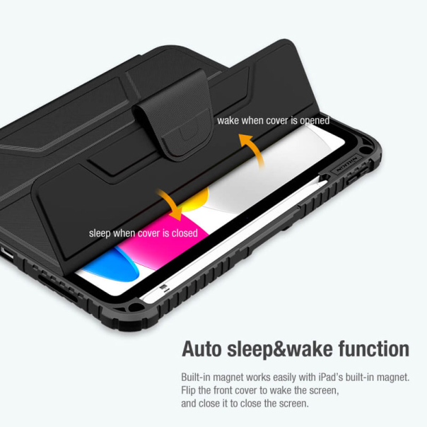 Maska za Apple Ipad 109 2022 Nillkin Bumper Leather Pro crna - 607264