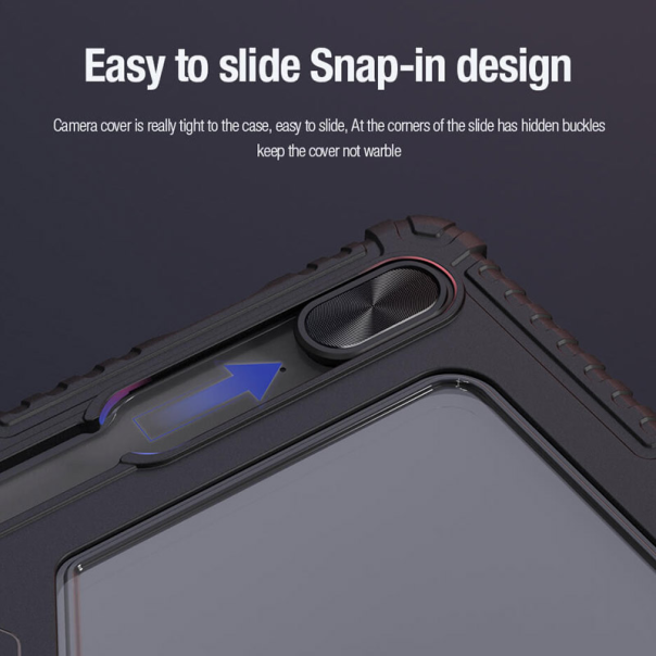 Maska za Samsung Tab S9 FE Plus/ X610 Nillkin Bumper Leather Pro crna - 611090