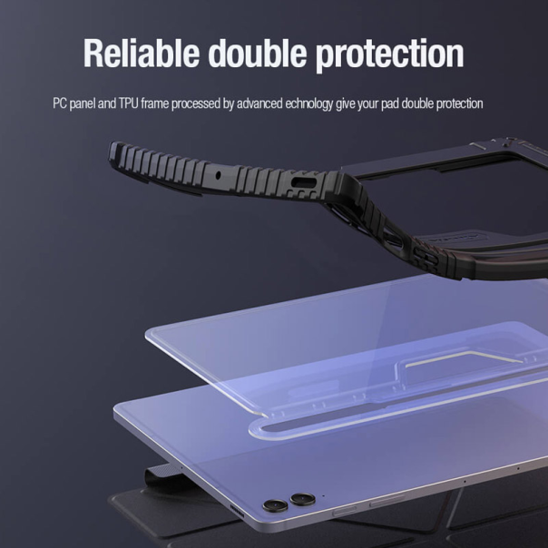 Maska za Samsung Tab S9 FE Plus/ X610 Nillkin Bumper Leather Pro crna - 611090