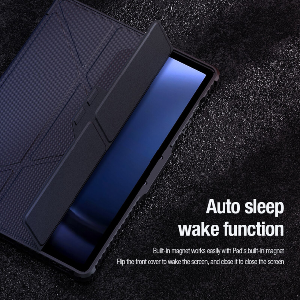 Maska za Samsung Tab S9 FE Plus/ X610 Nillkin Bumper Leather Pro crna - 611090