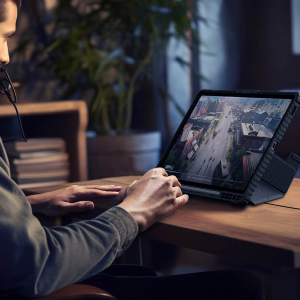 Maska za Samsung Tab S9 FE Plus/ X610 Nillkin Bumper Leather Pro crna - 611090