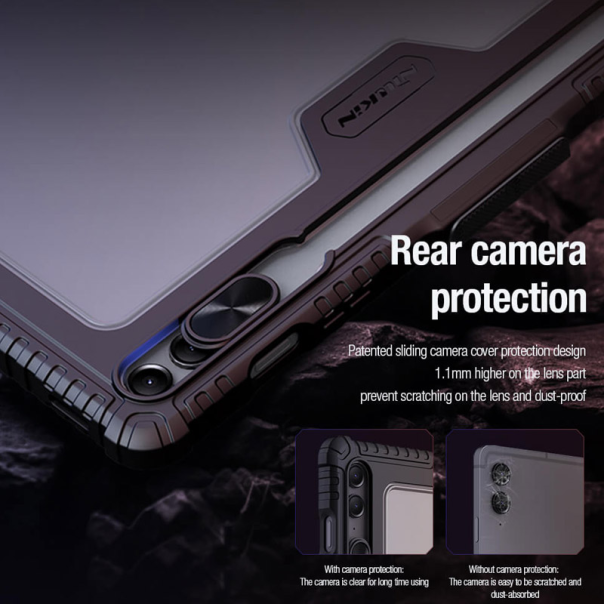 Maska za Samsung Tab S9 FE Plus/ X610 Nillkin Bumper Leather Pro crna - 611090