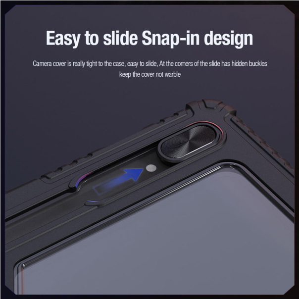 Maska za Samsung Tab S9 Ultra / X910 Nillkin Bumper Leather Pro crna - 607261