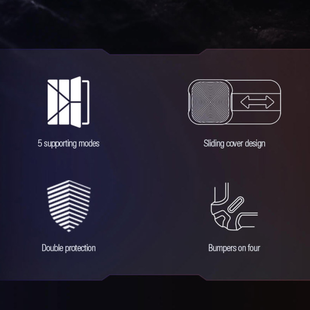 Maska za Samsung Tab S9 Ultra / X910 Nillkin Bumper Leather Pro crna - 607261