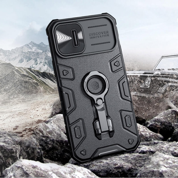 Maska za iPhone 14 Plus Nillkin CamShield Armor Pro crna - 203806-1