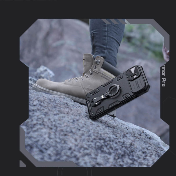 Maska za iPhone 14 Plus Nillkin CamShield Armor Pro crna - 203806-1