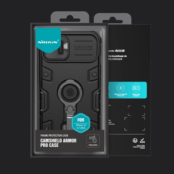 Maska za iPhone 14 Plus Nillkin CamShield Armor Pro crna - 203806-1