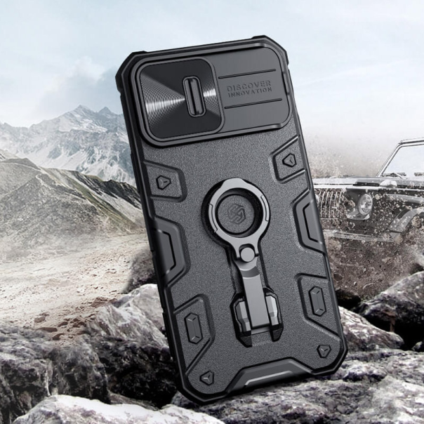 Maska za iPhone 14 Pro Nillkin CamShield Armor Pro crna - 203807-1