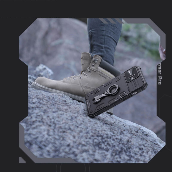 Maska za iPhone 14 Pro Nillkin CamShield Armor Pro crna - 203807-1