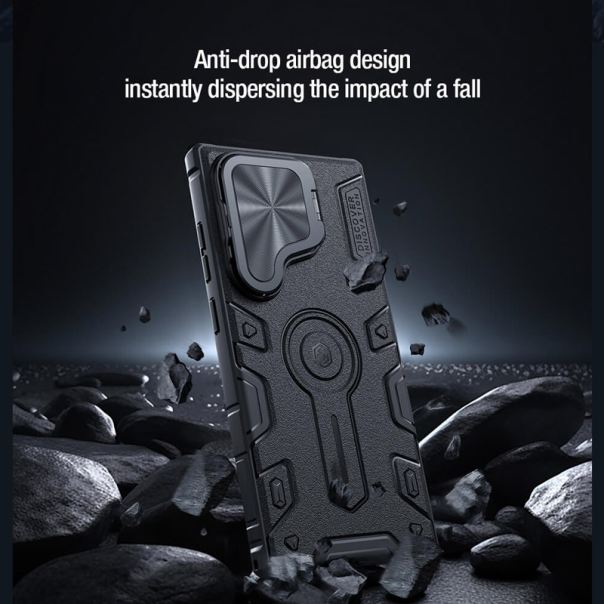 Maska za Samsung S24 Ultra/ S928B Nillkin CamShield Armor Prop Magnetic crna - 608711