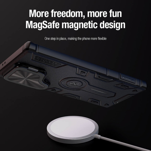 Maska za Samsung S24 Ultra/ S928B Nillkin CamShield Armor Prop Magnetic crna - 608711