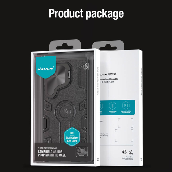 Maska za Samsung S24 Ultra/ S928B Nillkin CamShield Armor Prop Magnetic crna - 608711