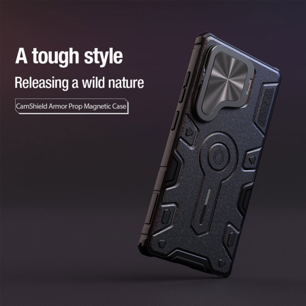 Maska za Samsung S25 Ultra/ S938B Nillkin CamShield Armor Prop Magnetic crna - 615772