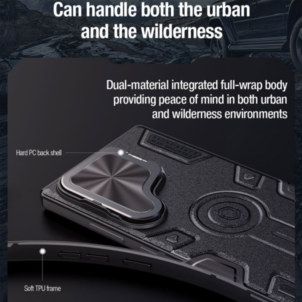 Maska za Samsung S25 Ultra/ S938B Nillkin CamShield Armor Prop crna - 615771