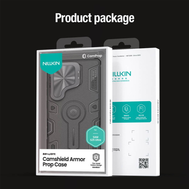 Maska za Samsung S25 Ultra/ S938B Nillkin CamShield Armor Prop crna - 615771