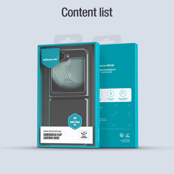 Maska za Samsung Galaxy Z Flip 6 5G/ F741B Nillkin Camshield Flip crna - 613587