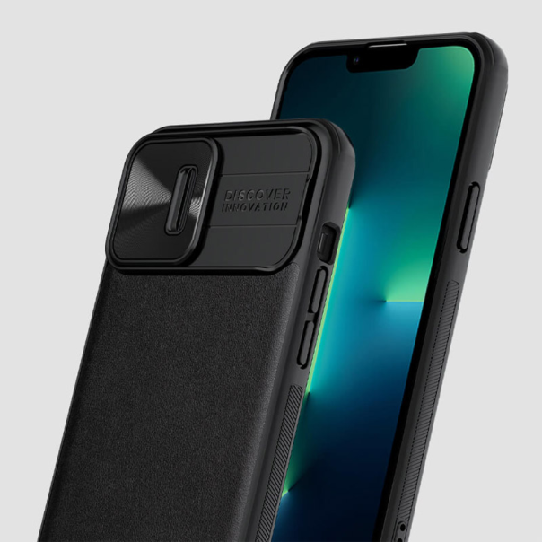 Maska za iPhone 13 Pro Nillkin CamShield Leather zelena - 055926