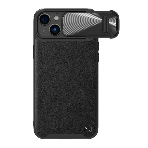 Maska za iPhone 14 Nillkin CamShield Leather S crna - 204353