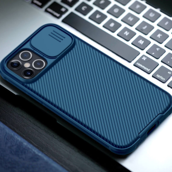 Maska za iPhone 12 Pro Max Nillkin CamShield Pro Magnetic plava - 049608