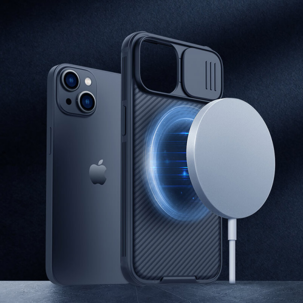 Maska za iPhone 14 plava Nillkin CamShield Pro Magnetic - 203811