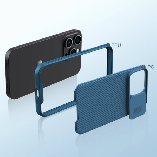 Maska za iPhone 14 Pro Nillkin CamShield Pro Magnetic plava - 203814-1