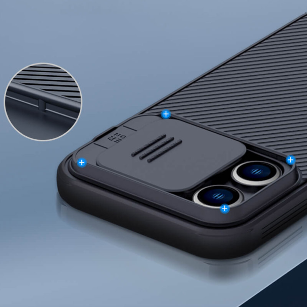 Maska za iPhone 15 Pro Nillkin CamShield Pro Magnetic zelena - 604030