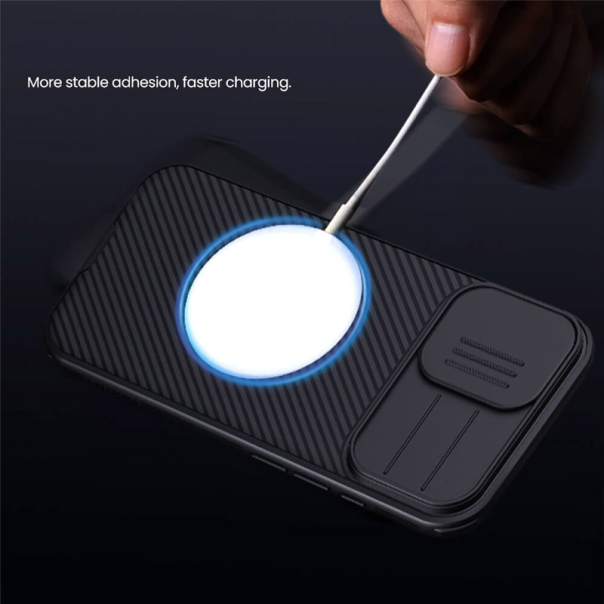Maska za iPhone 17 Nillkin CamShield Pro Magnetic crna - 620518