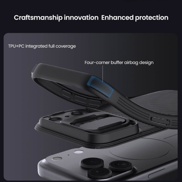 Maska za iPhone 17 Pro Max Nillkin CamShield Pro Magnetic crna - 620522