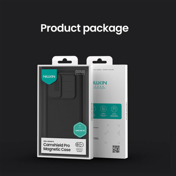 Maska za Samsung A36/ A366B Nillkin CamShield Pro Magnetic crna - 616144