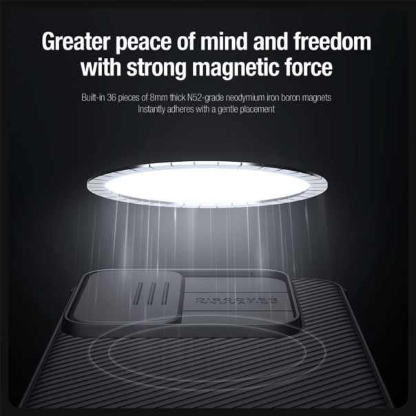 Maska za Samsung A55 5G/ A556B Nillkin CamShield Pro Magnetic crna - 611198